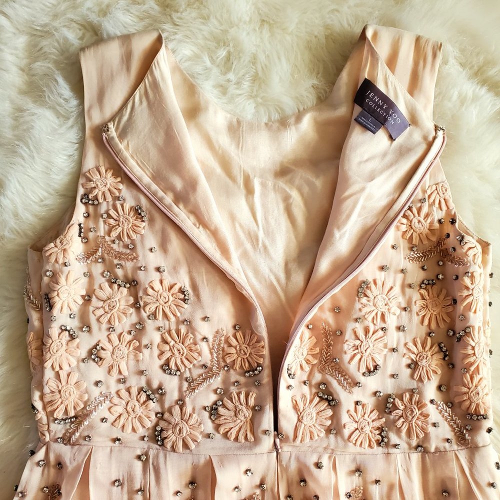 Jenny Yoo Collection Blaire Hand Embroidered/Embellished Dress in Blush … - Picture 11 of 16